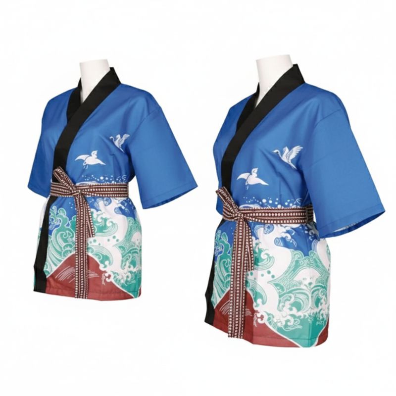 Tablier Japonais Motif Vagues