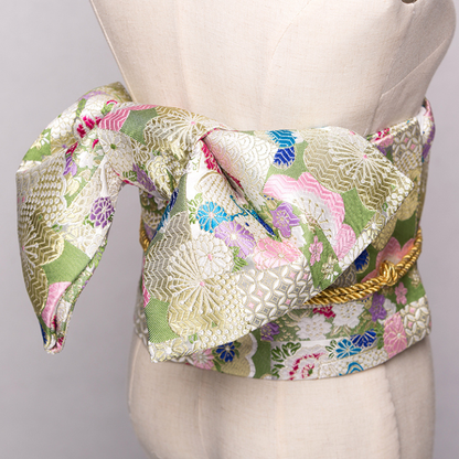 Ceinture Obi Japonaise Motif Fleuri