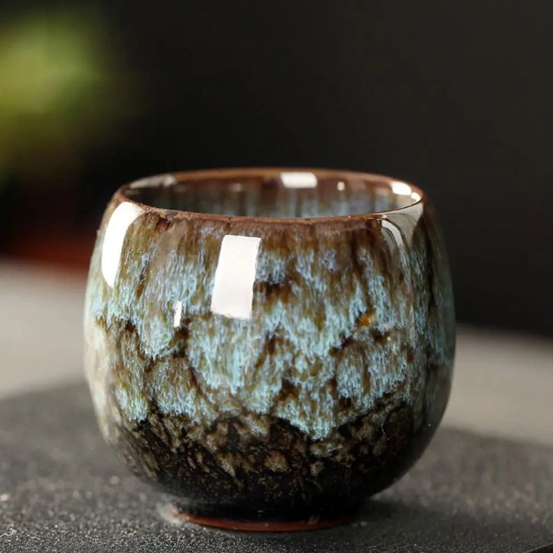 Tasse Japonaise Artisanale en Céramique Émaillée