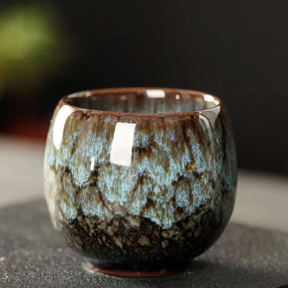 Tasse Japonaise Artisanale en Céramique Émaillée