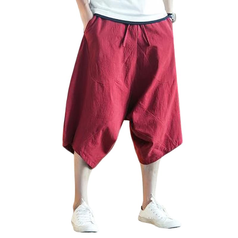 Short Japonais Mode Urbaine En Lin