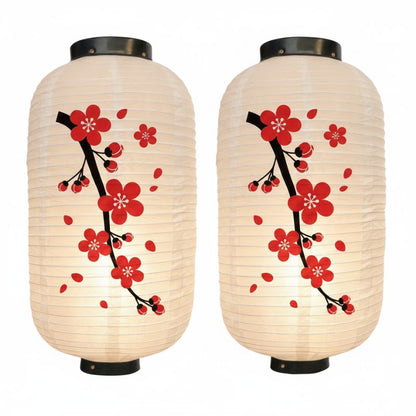 Lanterne Japonaise Traditionnelle Motif Sakura