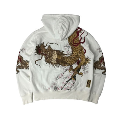 Sweat Japonais Zippé Avec Motif Dragon Traditionnel
