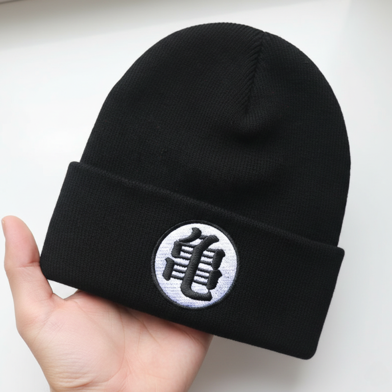 Bonnet Japonais Unisexe Avec Broderie Kanji