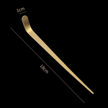 Cuillère Matcha Métal Avec Forme Inclinée