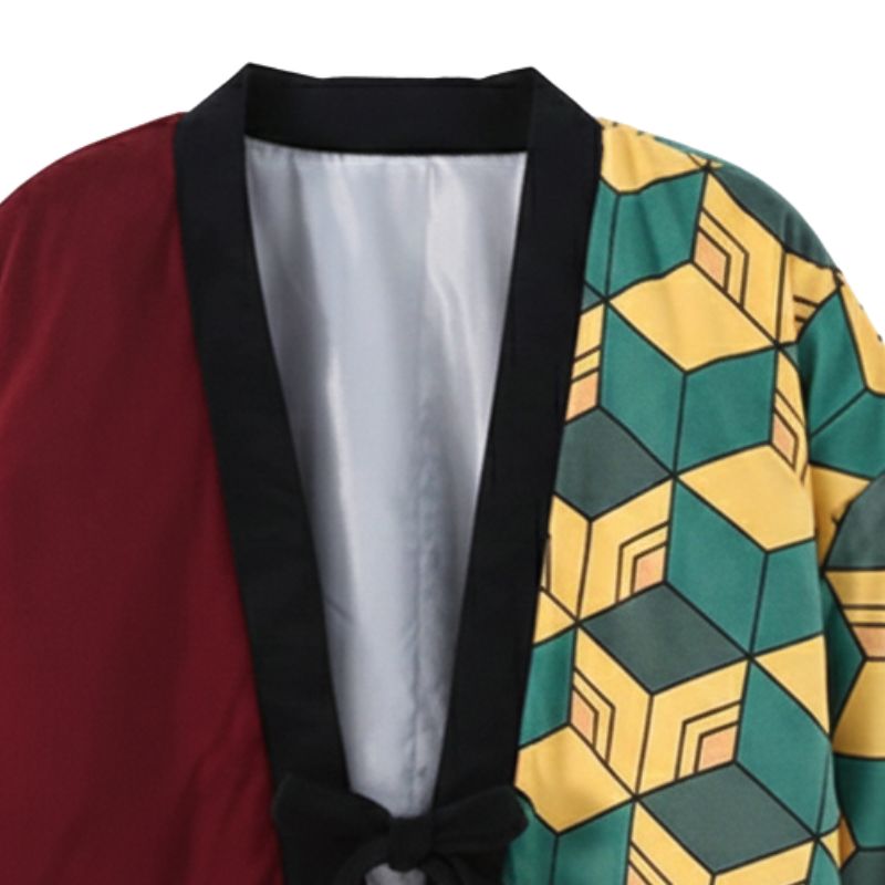 Hanten Homme Japonais Léger Avec Design Asymétrique Moderne