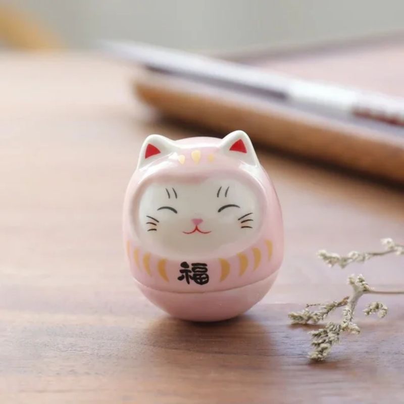 Daruma Mini Chat Souriant