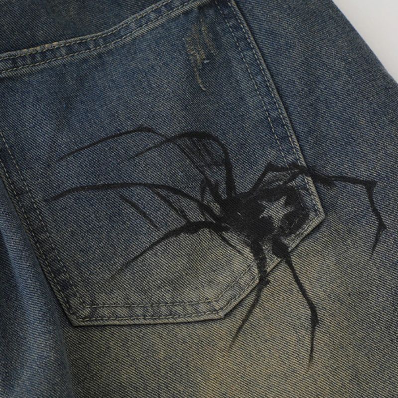 Short Japonais Harajuku Homme en Jean Décontracté