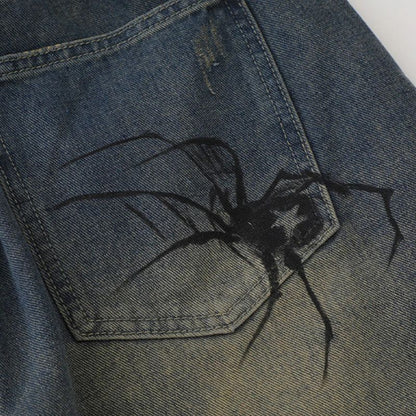 Short Japonais Harajuku Homme en Jean Décontracté