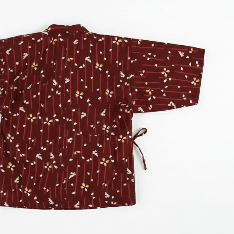 Hanten Femme Court Et Léger En Imprimé Floral Japonais