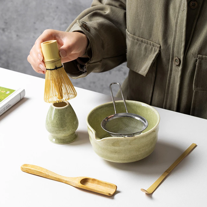Kit Matcha Traditionnel 6 Pièces Pour Préparation Du Thé