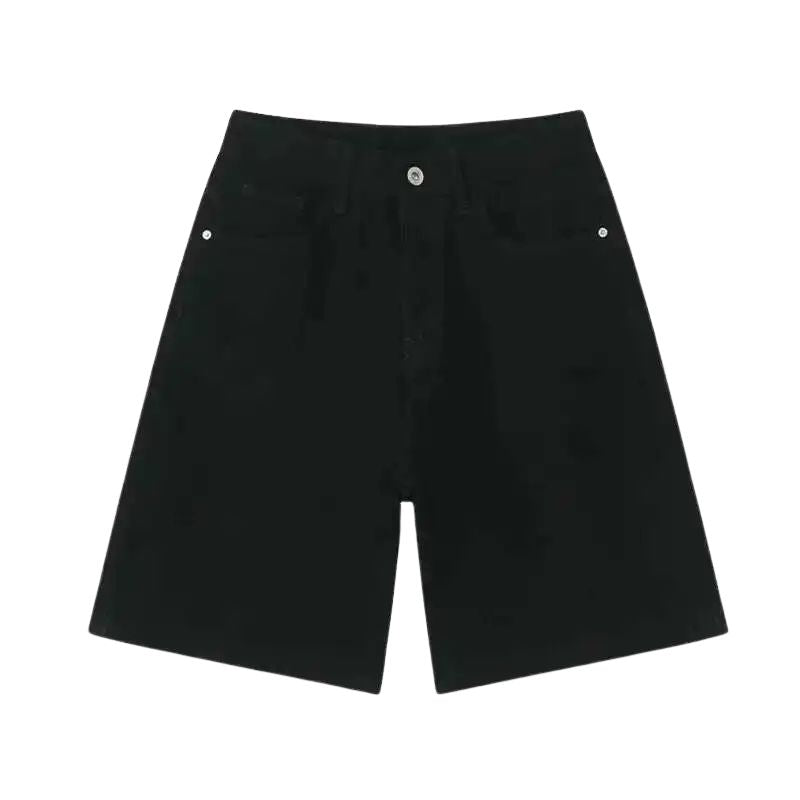 Short Japonais en Jean Homme Coupe Ample
