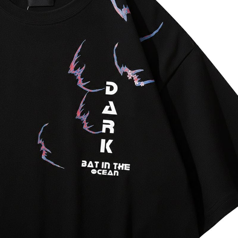 T-Shirt Japonais Avec Illustration Inspirée De L’Océan