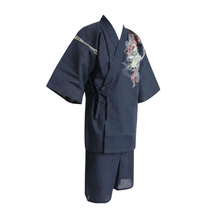 Jinbei Homme Japonais Avec Motif Traditionnel