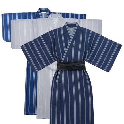 Kimono Japonais Rayé Avec Ceinture