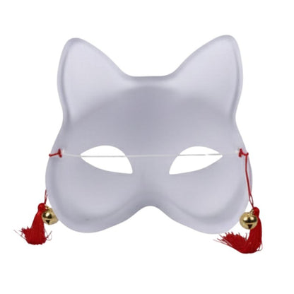 Masque Kitsune Traditionnel Avec Clochettes