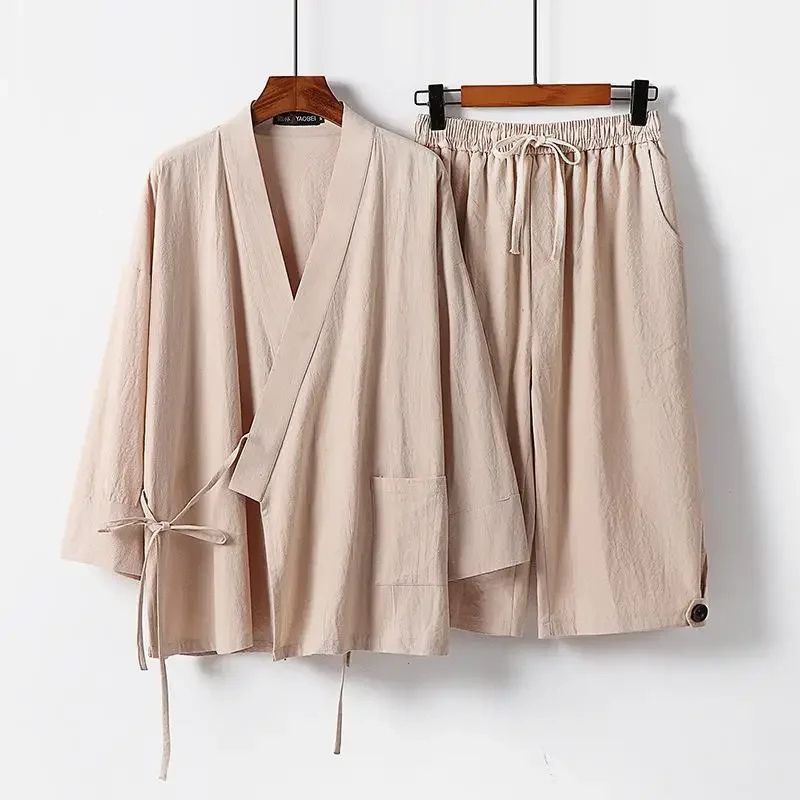 Jinbei Homme Moderne En Tissu Fluide