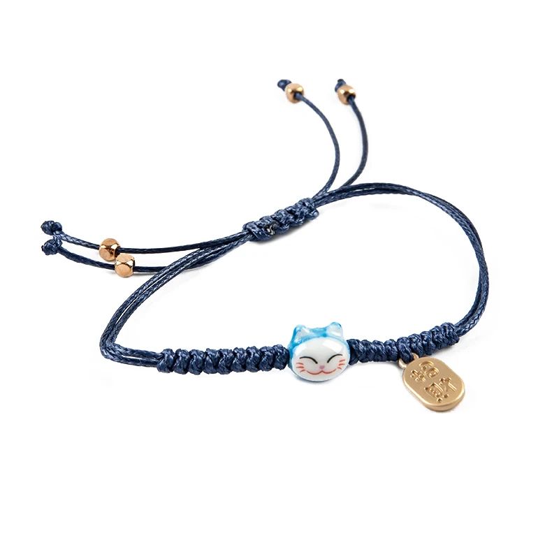 Maneki Neko Bracelet Tressé