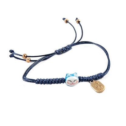 Maneki Neko Bracelet Tressé