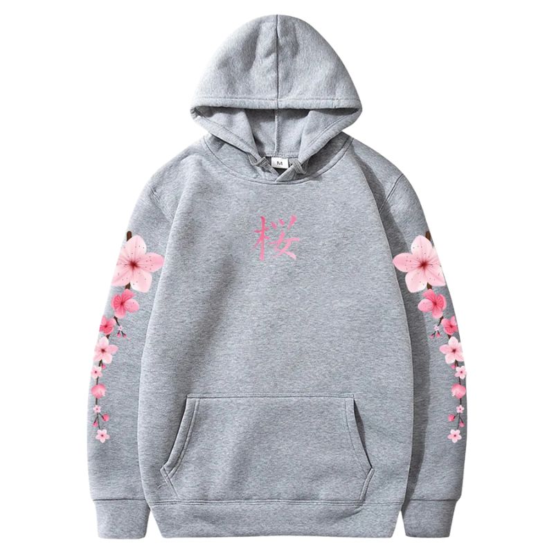 Sweat Japonais En Coupe Décontractée Avec Imprimé Sakura