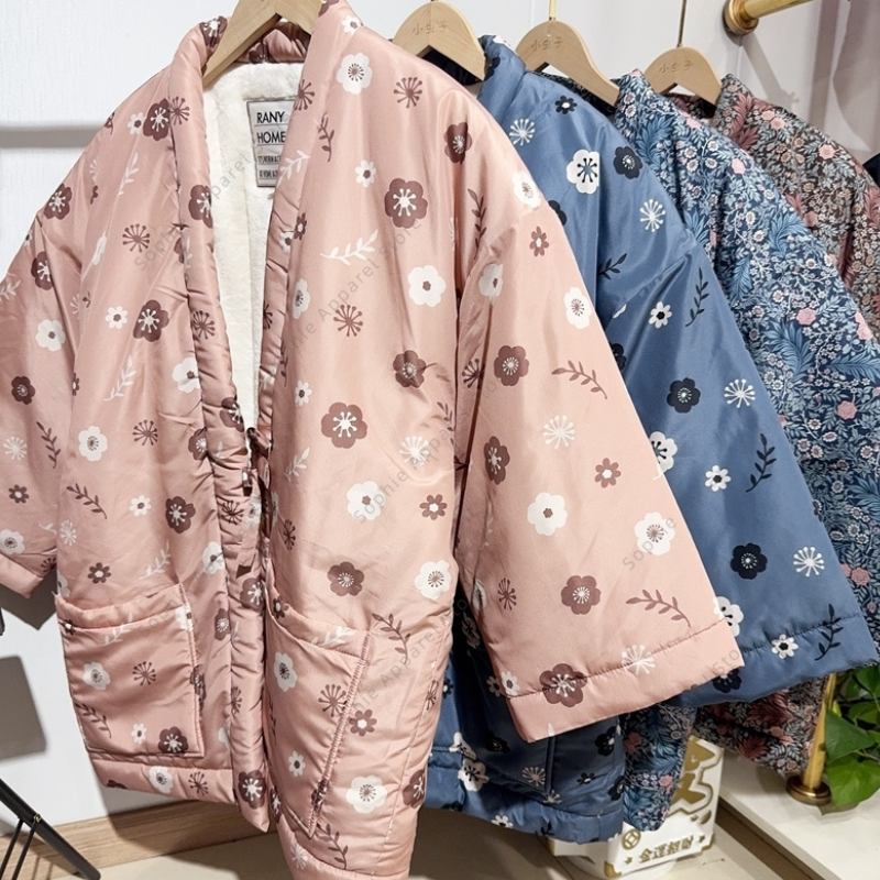 Hanten Femme En Coton Matelassé Avec Motif Fleur