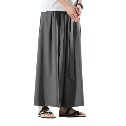 Hakama Homme À Coupe Large Style Oriental
