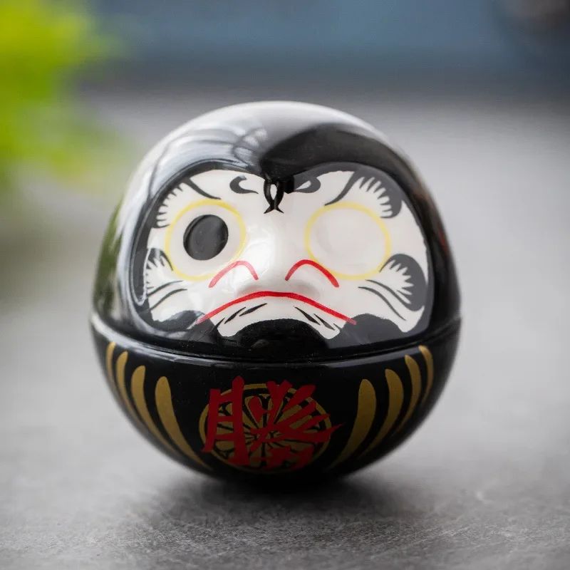 Daruma Regard Déterminé en Céramique