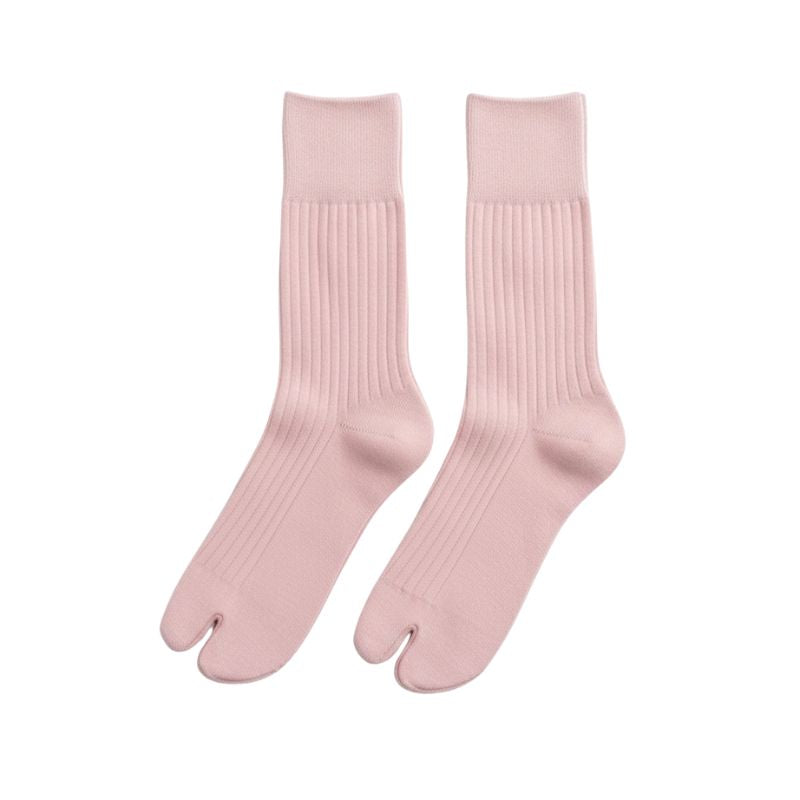 Chaussette Japonaise Longue Avec Design Tabi Traditionnel