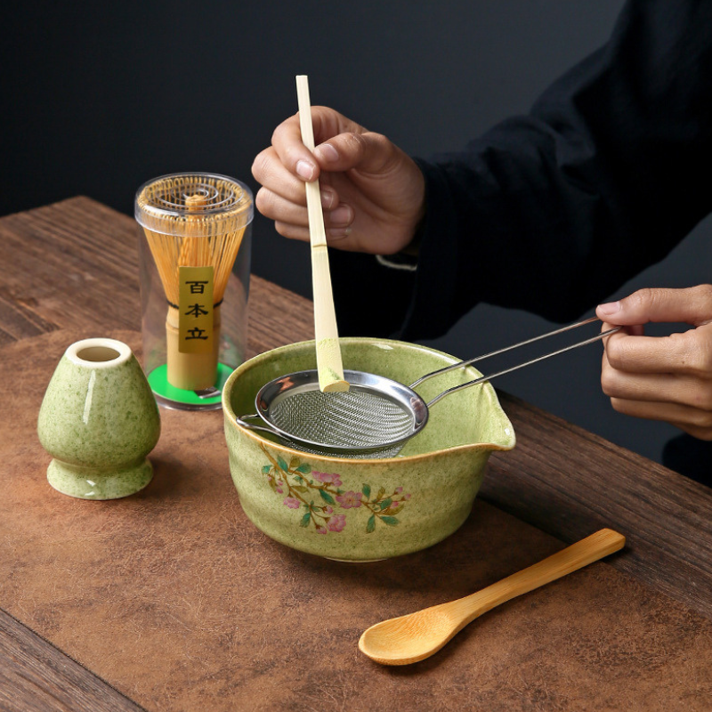 Kit Matcha Traditionnel Pour Thé En Poudre