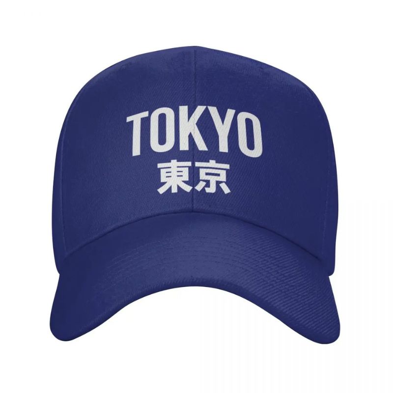 Casquette Japonaise Tokyo En Coton Avec Inscription Kanji