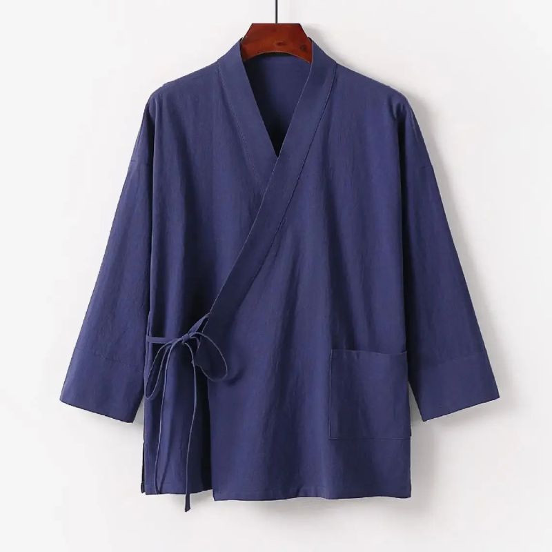 Jinbei Homme Minimaliste En Ensemble Ample Et Respirant