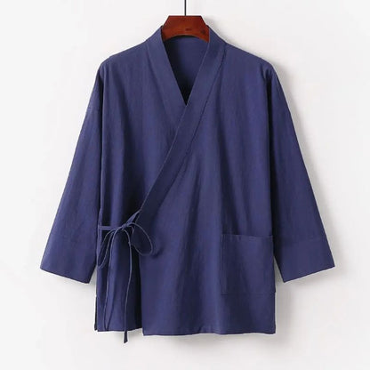 Jinbei Homme Minimaliste En Ensemble Ample Et Respirant