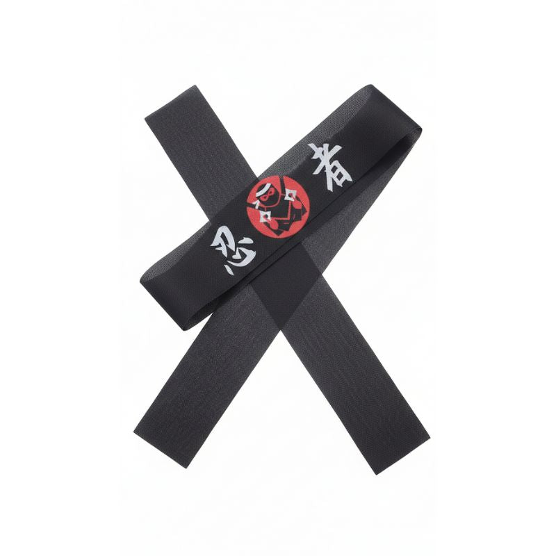 Hachimaki Japonais Moderne Avec Motif Ninja Et Kanji