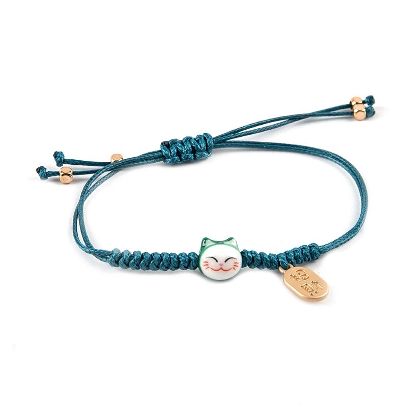 Maneki Neko Bracelet Tressé