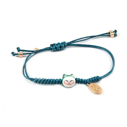 Maneki Neko Bracelet Tressé