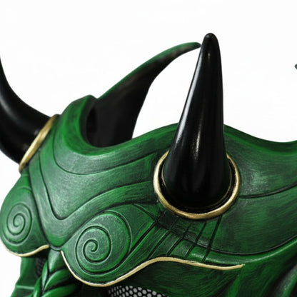 Masque Samouraï Japonais Avec Design Démon Oni