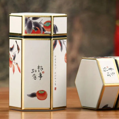 Boîte à Thé Japonaise Illustrée De Fruits