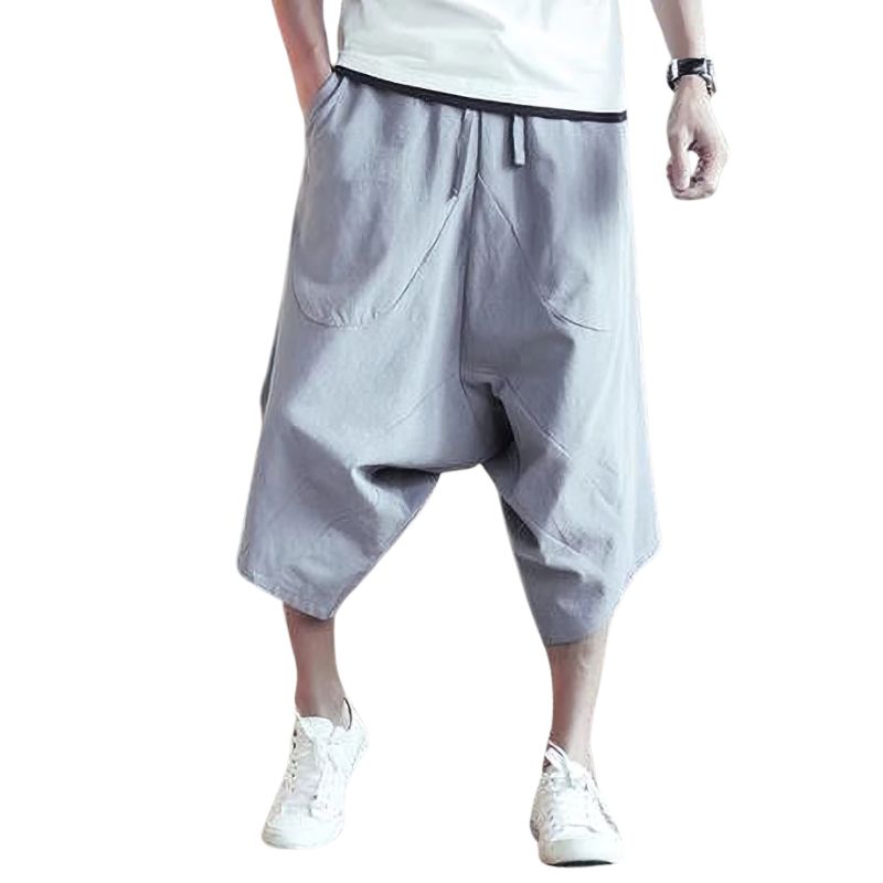 Short Japonais Mode Urbaine En Lin