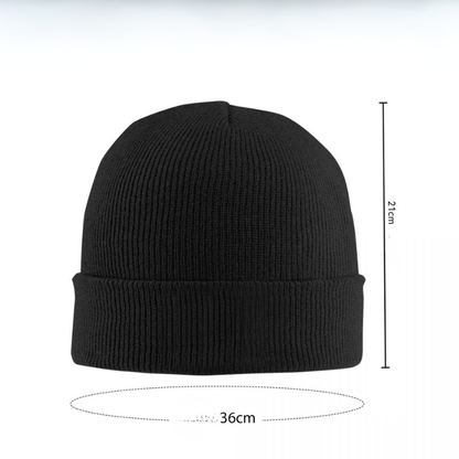 Bonnet Japonais En Maille Douce Avec Motif Vague