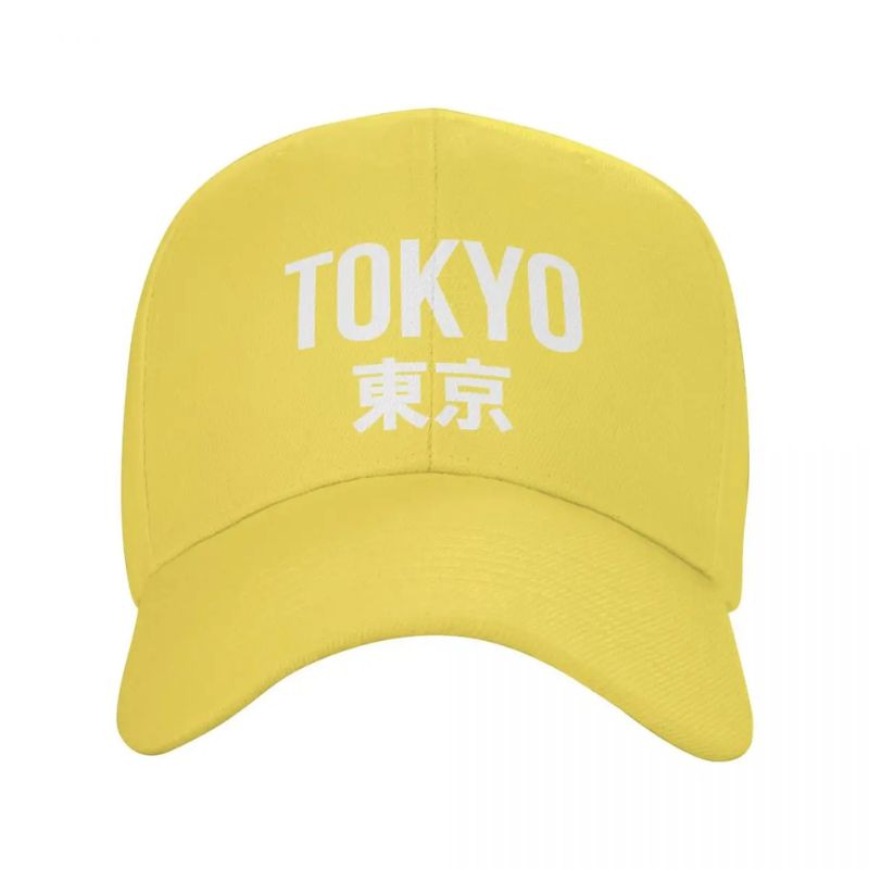 Casquette Japonaise Tokyo En Coton Avec Inscription Kanji
