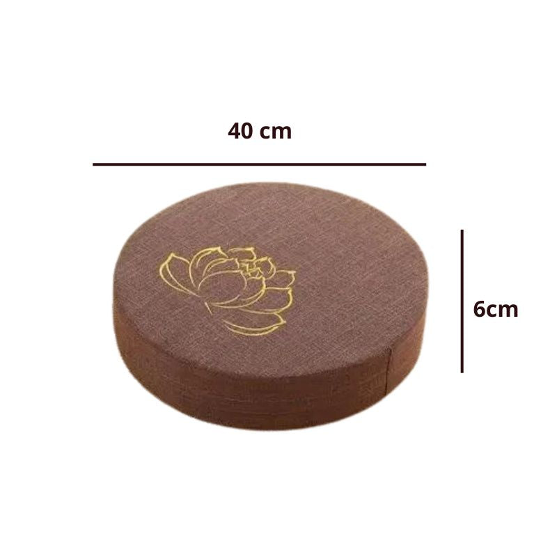 Coussin Japonais De Méditation Avec Motif Lotus