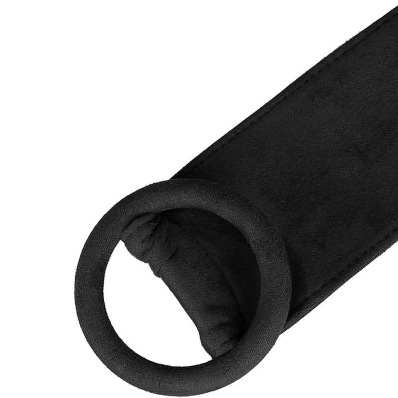 Ceinture Obi Large En Daim À Boucle Ronde