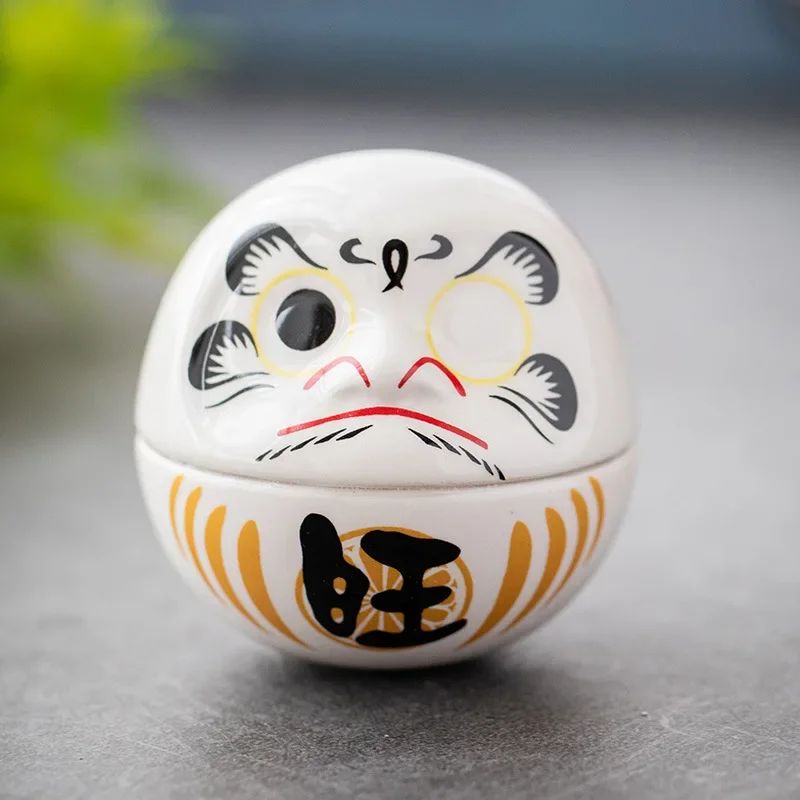 Daruma Regard Déterminé en Céramique