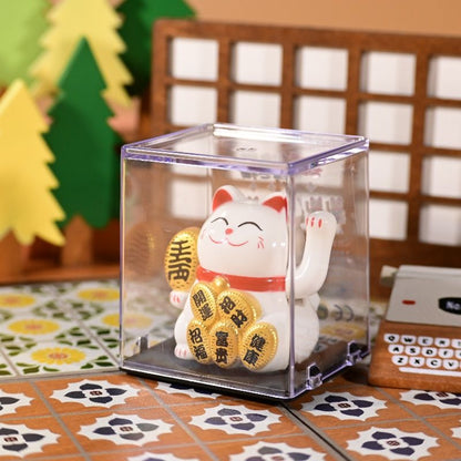 Maneki Neko Design Chat À Énergie Solaire