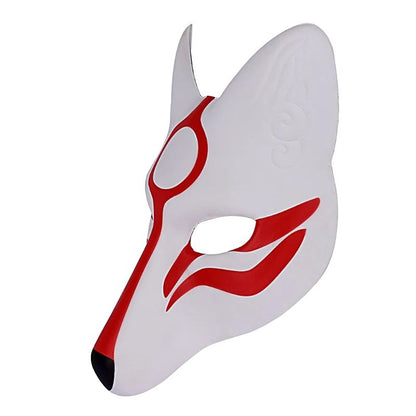 Masque Kitsune Cosplay Avec Forme Renard Allongée