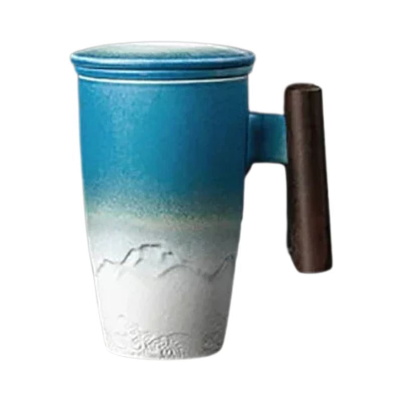 Tasse Japonaise Artisanale Avec Filtre À Thé