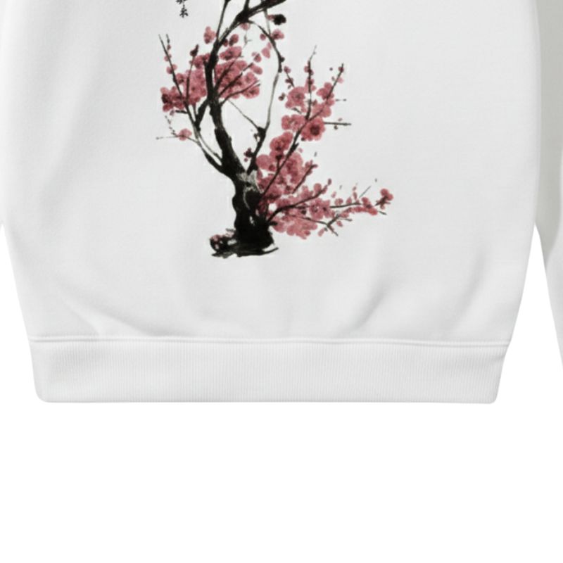 Sweat Japonais Avec Fleur Sakura