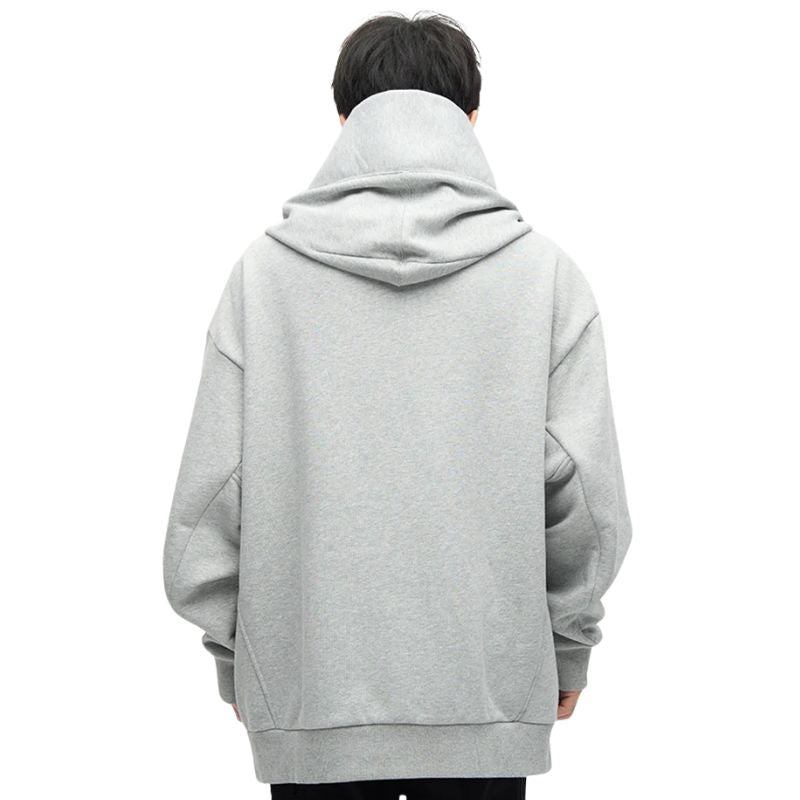 Sweat Japonais Streetwear Avec Capuche Col Roulé