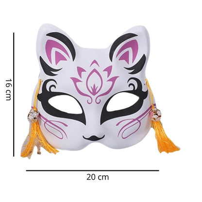 Masque Kitsune Festival Avec Ornements Suspendus
