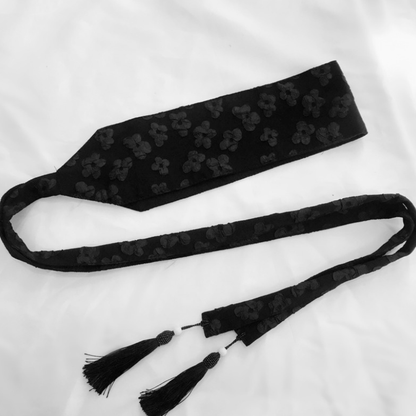 Ceinture Obi Japonaise Avec Motif Floral